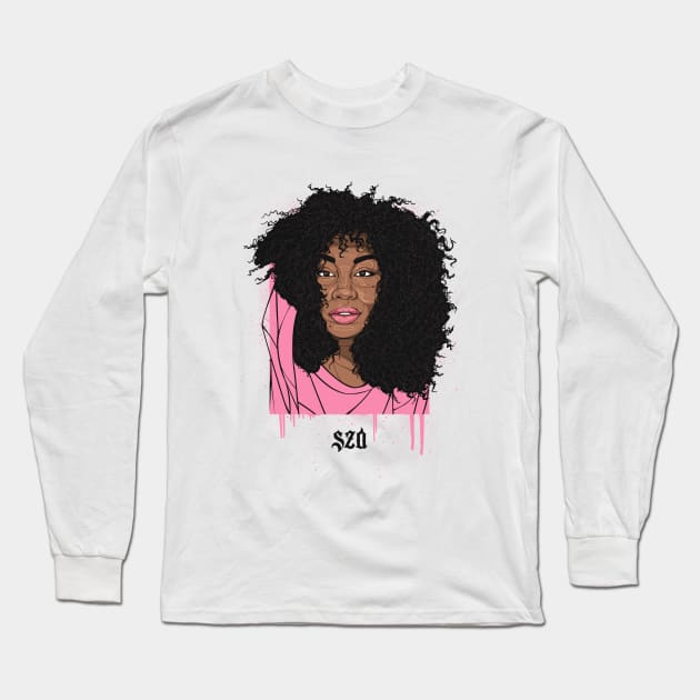 SZA Long Sleeve T-Shirt by BokkaBoom